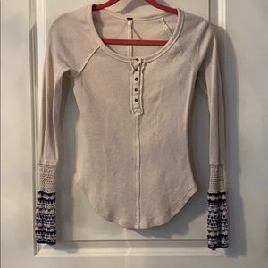 Free People thermal with sleeve design